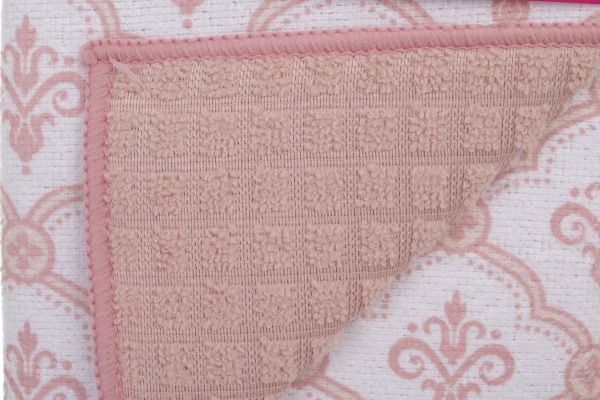 Коврик для сушки посуды 38х50 см двусторонний розовый UP! (Underprice)