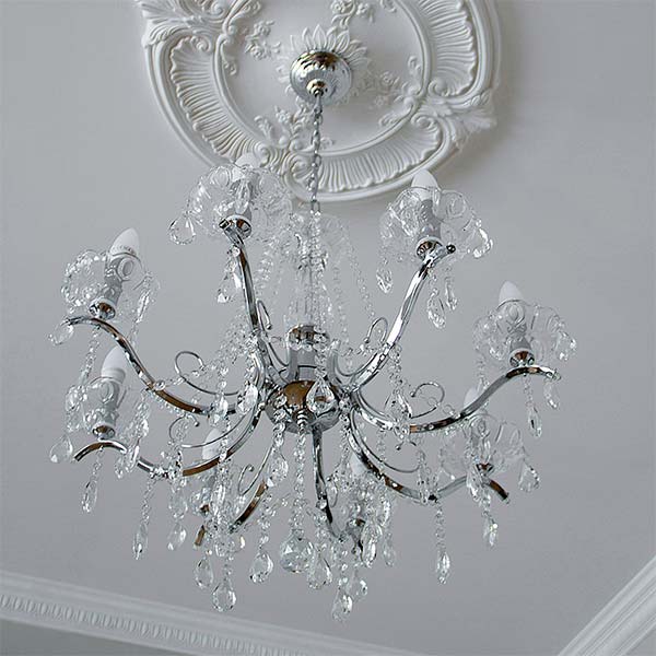 Люстра подвесная Strotskis Cytisus 8x60 Вт E14 хром 3188/8 