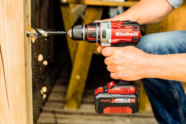 Шуруповерт ударный аккумуляторный Einhell POWER X-CHANGE TE-CD 18 Li-i Brushless 4513860