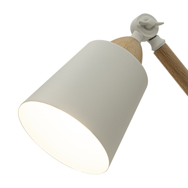 Настільна лампа Altalusse 1x40 Вт E27 білий INL-5049T-01 White & Natural 