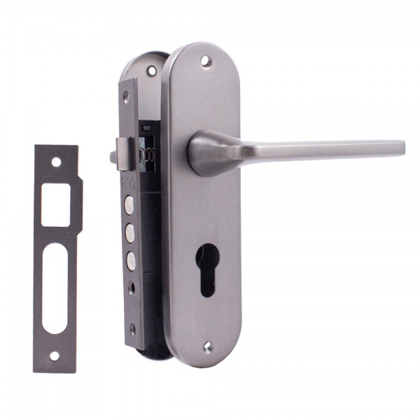 Комплект фурнитуры цилиндровый RDA Uno 62 мм титан без петель