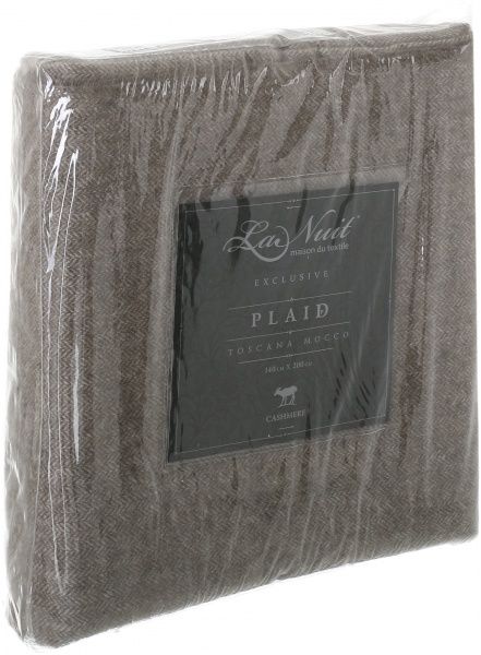 Плед Toscana 140x200 см мокко La Nuit 