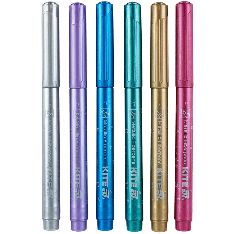 Фломастеры-кисточки металлизированные Creative 6 шт. K-1149 KITE