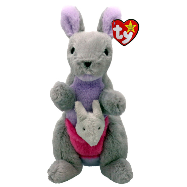 М'яка іграшка TY Beanie Babies Сірий кенгуру Kayla 15 см 41349