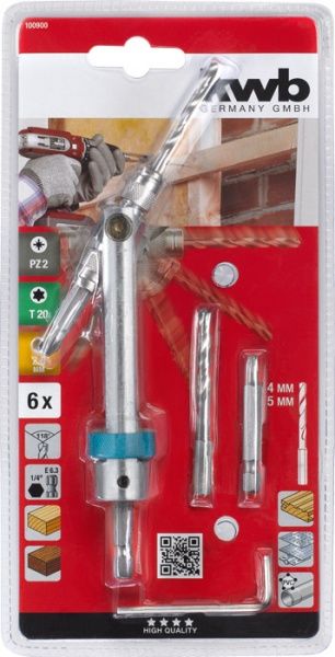 Держатель бит KWB с быстрозащелкивающимся замком 6 частей 1 шт. 100900