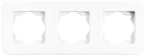 Рамка трехместная Viko Rollina универсальная белый 90480053