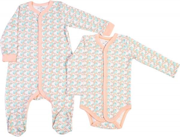 Боди детское Sasha р.74 оранжевый 4157/1 