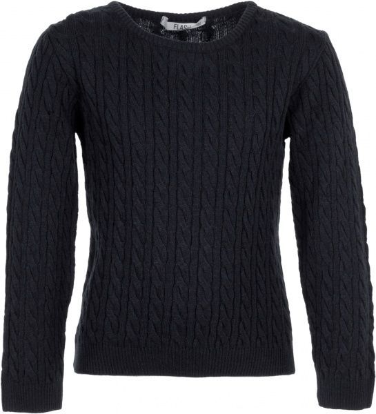 Джемпер детский Flash для мальчика р.140 черный меланж 19B036-4-4235 