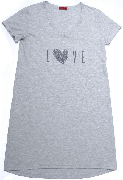 Туника с принтом р. М серый 