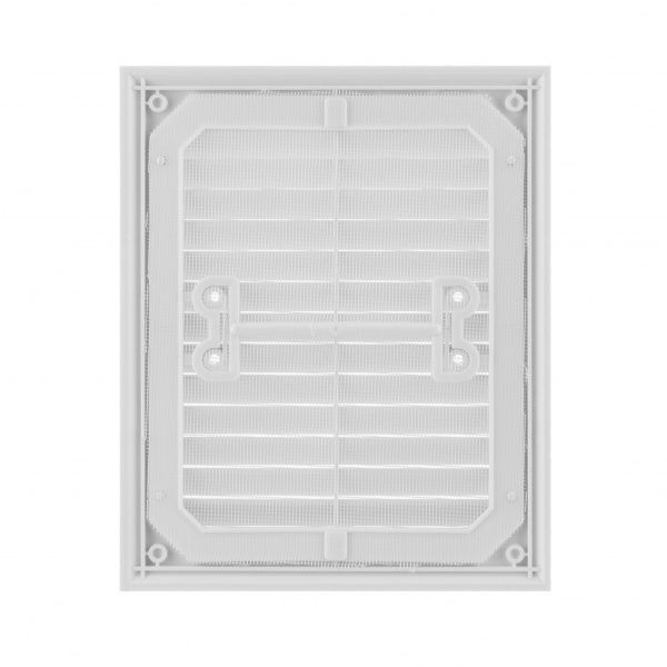 Гратка для вентиляції MiniMax з сіткою проти комах 218 х 178 мм (1101) пластик білий 