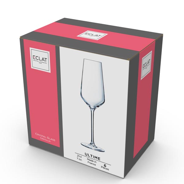 Набор бокалов для шампанского Ultime 210 мл 6 шт. Cristal Darques 