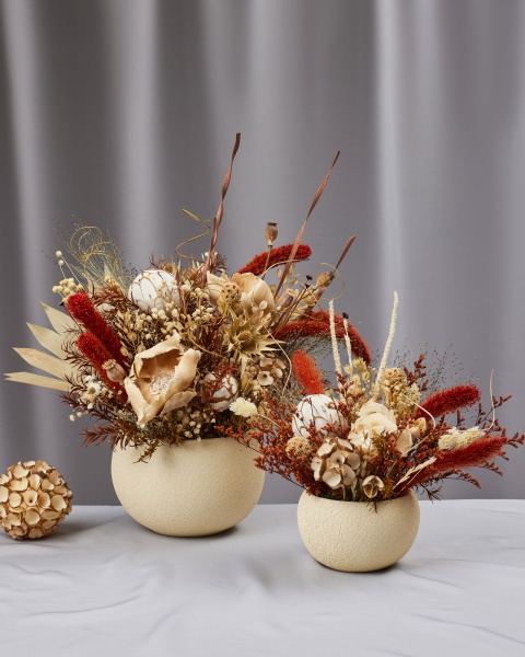 Композиция Floretta интерьерная в кашпо Осенний шарм 20x20 см