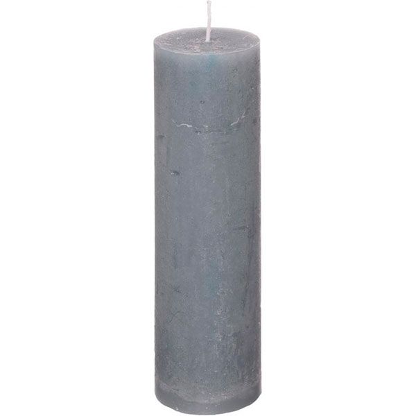 Свічка Рустік циліндр сірий 5,5x20 см Luna