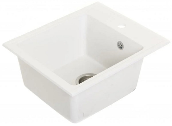 Мойка UP! (Underprice) из кварцевого песка KAPPA white 41x49x21 KP410W