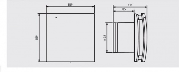 Витяжний вентилятор Soler&Palau для ваній DECOR-100 CZ DESIGN