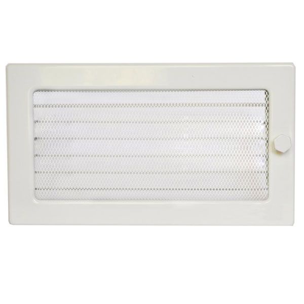 Решітка камінна з жалюзі  4FIRE 17х30 біла