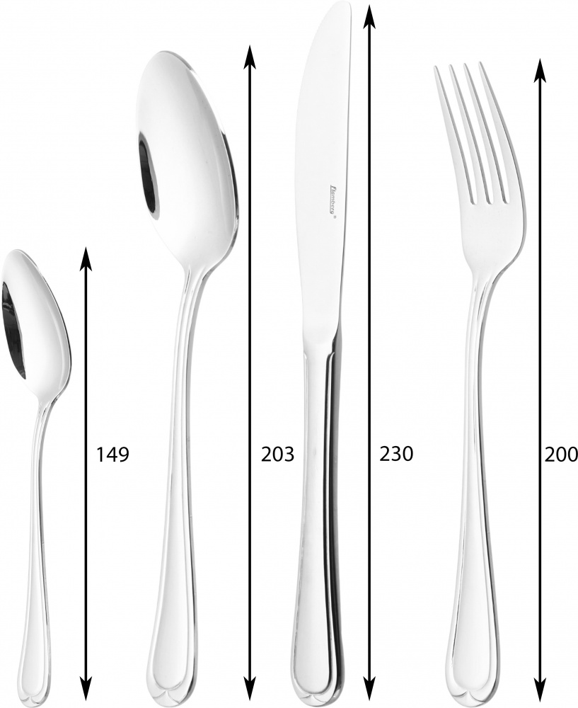 Набор столовых приборов Flamberg Celestia на 6 персон в подарочной упаковке