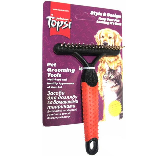 Гребешок для короткой шерсти Topsi 2107 жесткий