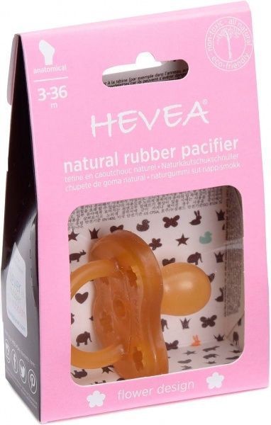 Соска-пустышка Hevea Flower ортодонтическая от 3 до 36 месяцев
