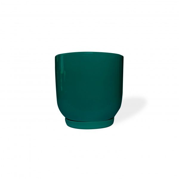 Горщик керамічний Резон Конус опуклий прямокутний 2,7л смарагдовий 