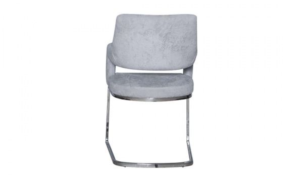 Стілець обідній Берналь C2101 620х560х940 хром/світло-сірий