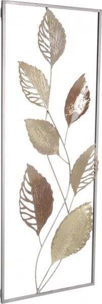 Декор настенный Foliage 78x32 см золотистый 
