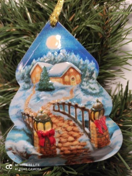 Елочная игрушка Мостик 10 см 