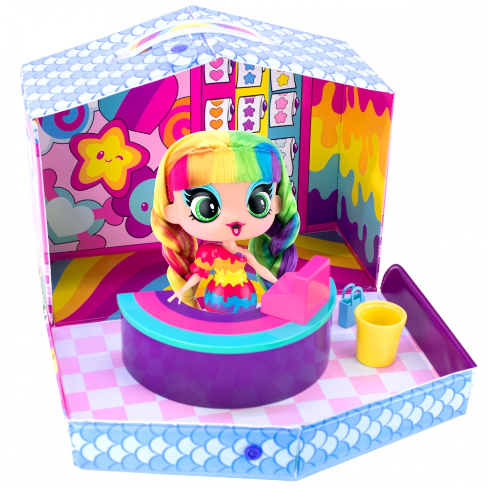 Игровой набор Decora Girlz с куклой Дизайнерский магазин наклеек D1009