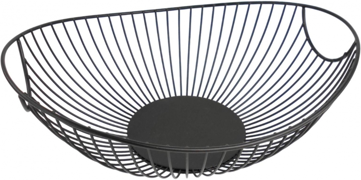 Корзинка для фруктов Flamberg Premium Flow 32,5x25,8х11 см черный (DS18722BK) — фото 1