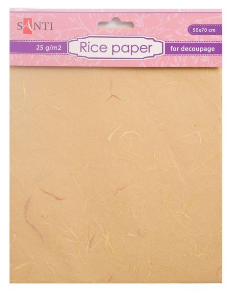 Папір рисовий жовтий 50x70 см Santi