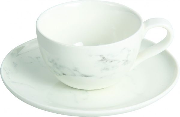 Чашка с блюдцем Marble 200 мл Fiora