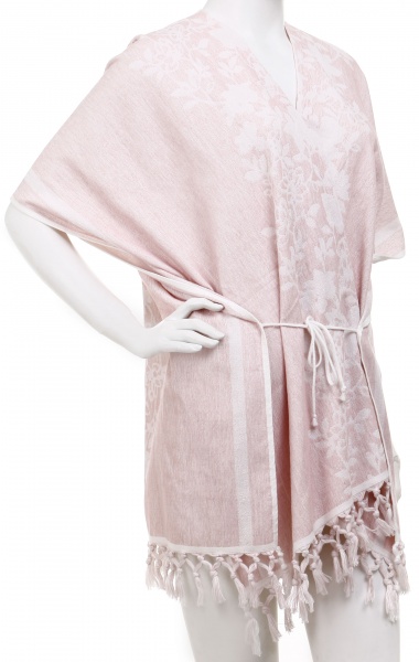 Пончо махрове рожевий 
