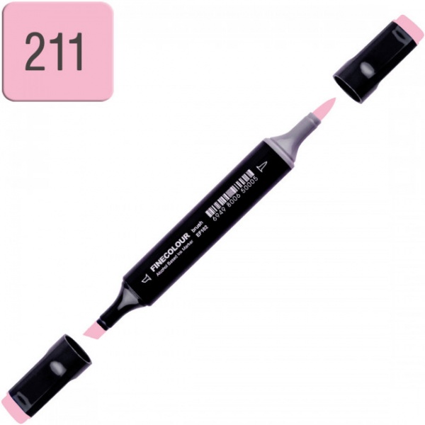 Маркер спиртовой FINECOLOUR EF102-211 нежный розовый 