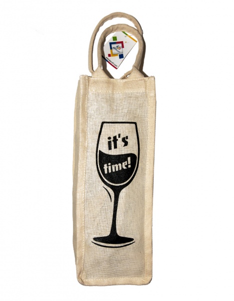 Экосумка для бутылки It's time 12х33.9 см