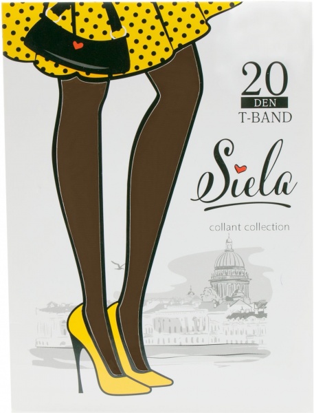 Колготки SIELA T BAND 20 den glase р. 2 светло-коричневый 