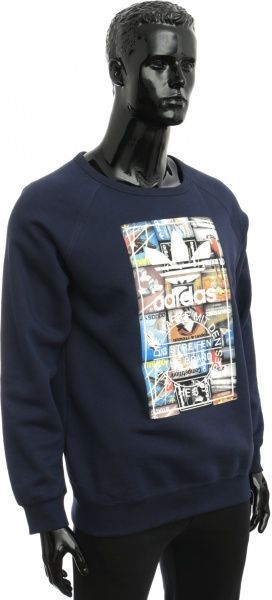 Світшот Adidas BTS CREW AY7799 р. L синій