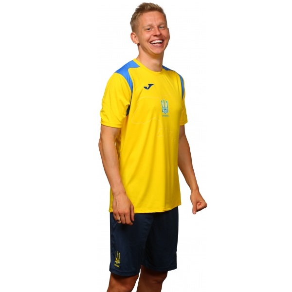 Футболка форми збірної України 2021 Joma Ukraine Official Replica T-shirt 101264.907 р.XS жовтий