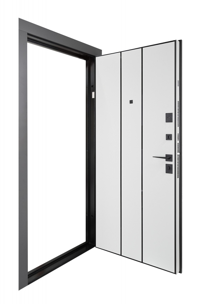 Дверь входная Abwehr КС (571+586) 086R (КВЦ)+(ОлС) кварцит / олово супермат 2050х860 мм правая