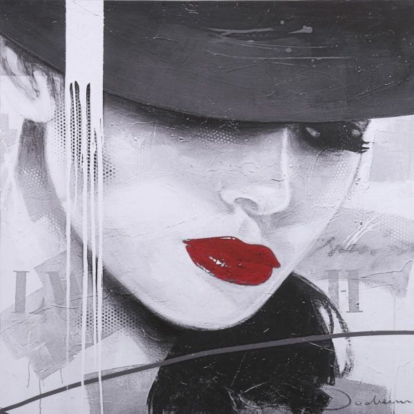 Репродукция Red Lips 2 80-89 80x80 см 