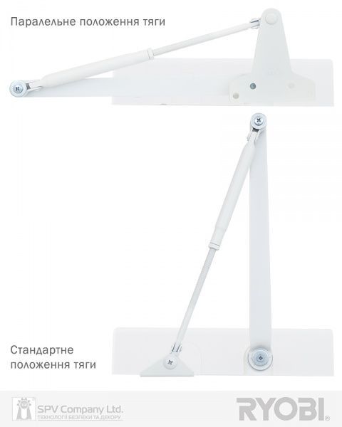 Доводчик дверний RYOBI D-2055V BC UNIV білий 100 кг