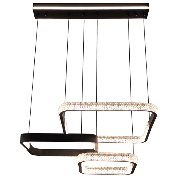 Люстра светодиодная Victoria Lighting с пультом д/у 120 Вт черный Zeus/SP3 black 
