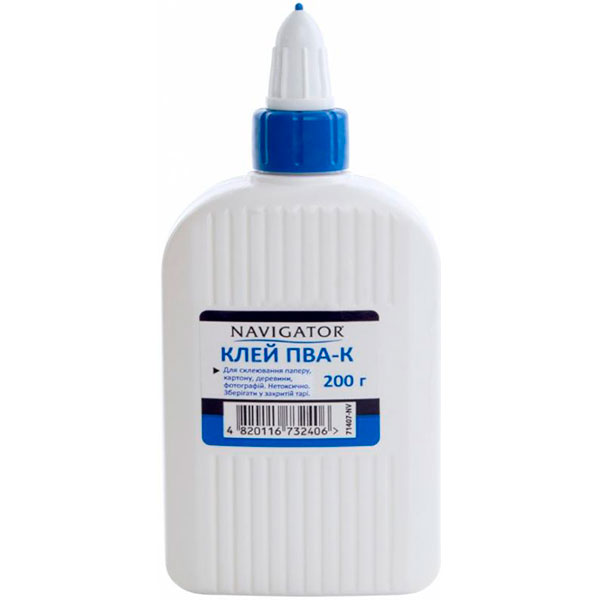 Клей ПВА Супер-колпачок 200 мл Navigator