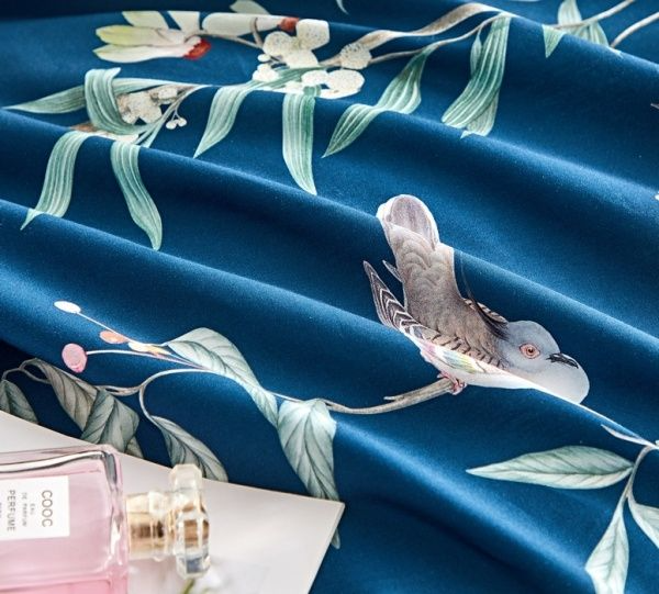 Комплект постельного белья семейный Y20992M синий Word of Dream