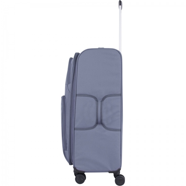 Чемодан Bagland L New 90 л серый 3799127 