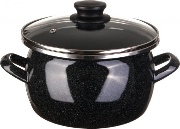 Кастрюля с крышкой Мрамор 3 л 2425112 Omelia