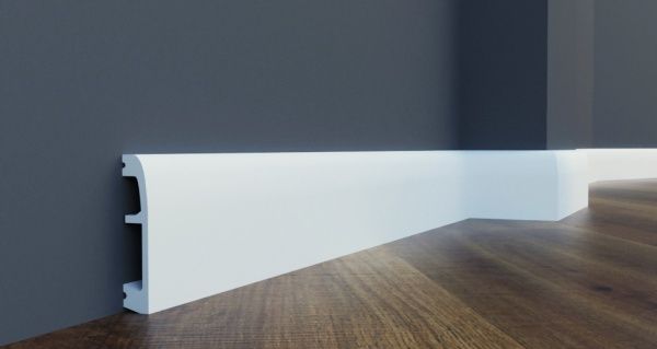 Плинтус Cezar LPS-06 белый 14x71x2000 мм 