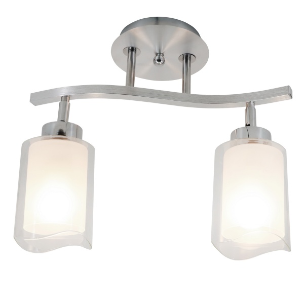 Світильник стельовий Victoria Lighting 2x60 Вт E27 алюміній Frida/PL2 