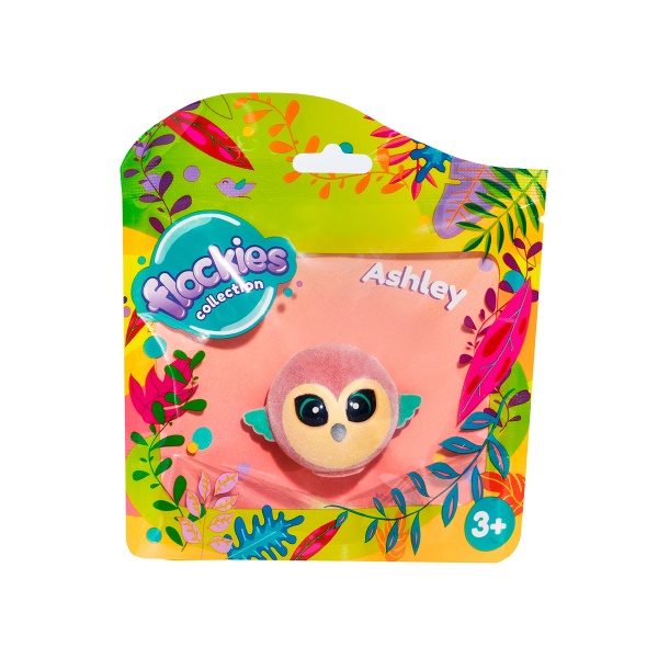 Фигурка коллекционная Flockies Попугай ара Эшли FLO0105 