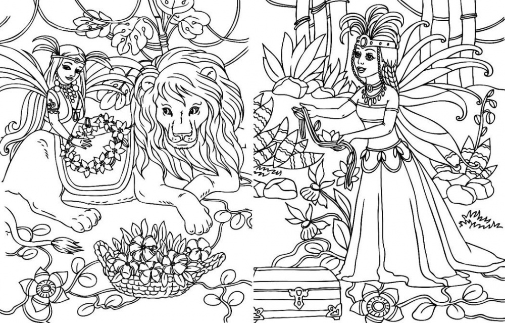 Книга «Велика книга розмальовок: Принцеси» 978-617-09-7221-7