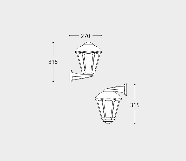 Світильник вуличний настінний FUMAGALLI Nardo/Giampy E27 12 Вт IP55 білий